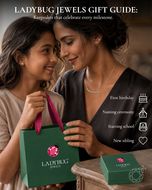 LadyBug Jewels gift guide - children's jewellery keepsakes for every milestone