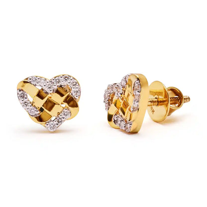 Knotted Heart Earrings